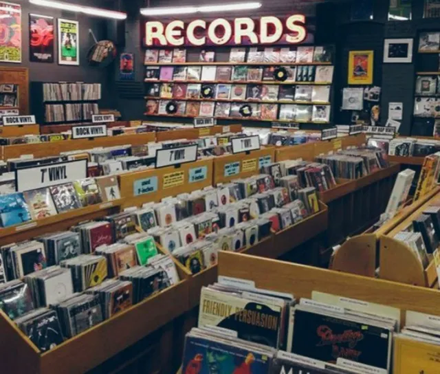 Image of a record shop